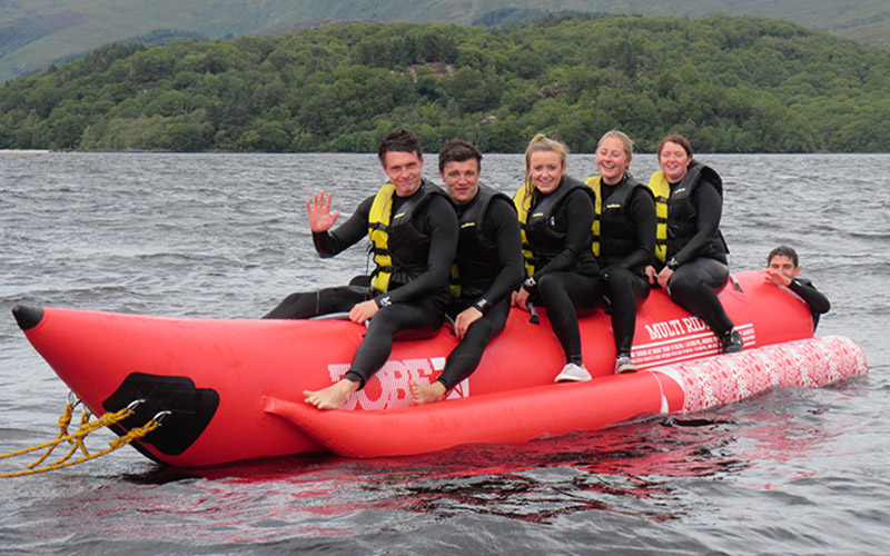 WATER SPORTS: Banana Boat a great way to take in the scenery