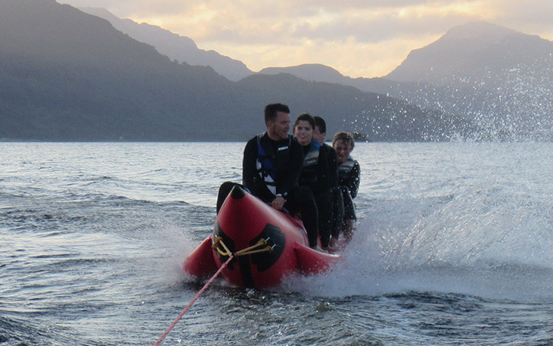 WATER SPORTS: Banana Boat see Loch Lomond at its best