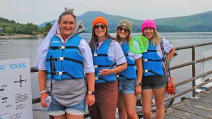 A Hen Partyready to go on a speedboat