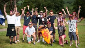 A Stag Party Group Celebrating