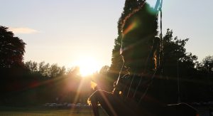 Piper at Corporate Highland Games