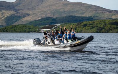 Corporate group on a Speedboat Tour