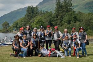 Hen party on the banks of Loch Lomond