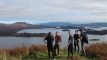 a group on a guided hike on loch lomond