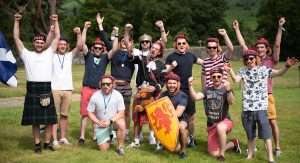 A Stag Party Group Celebrating