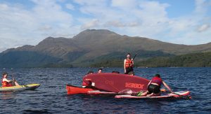 Stag group taking part in an open watersports session